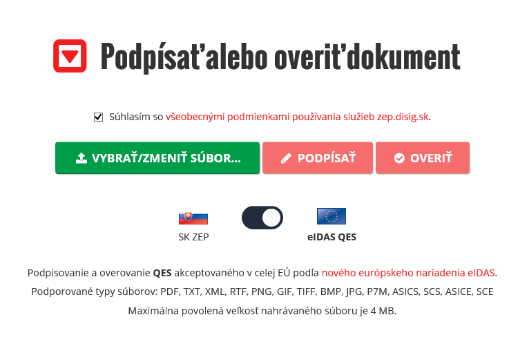 Plná podpora európskych podpisov